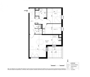 t3 à la vente -   56000  VANNES, surface 65 m2 vente t3 - UBI457269947